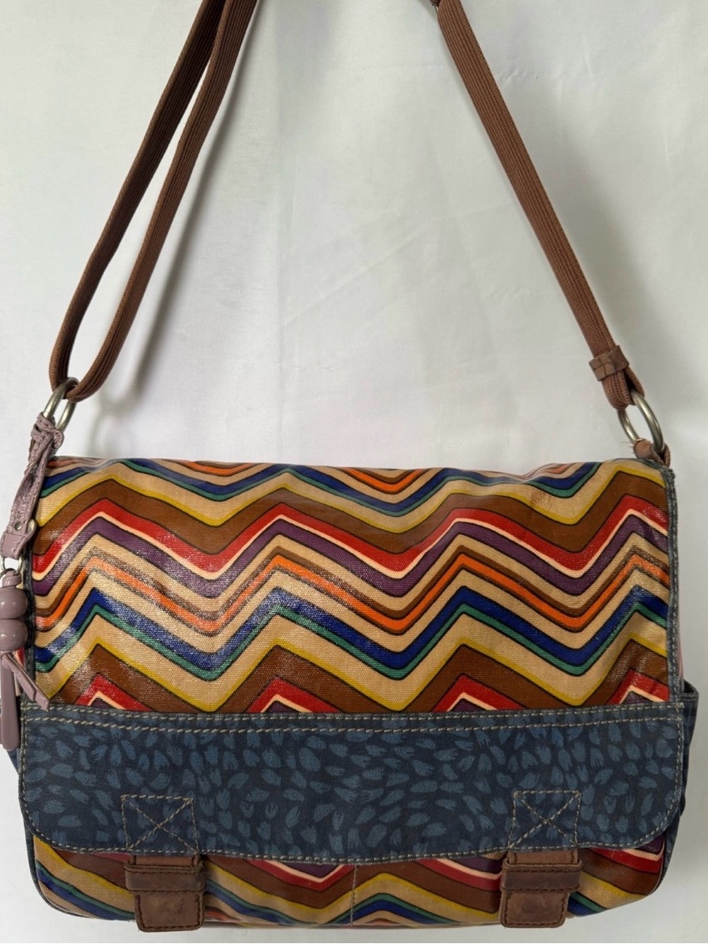 Fossil Colorful Chevron Crossbody Bag